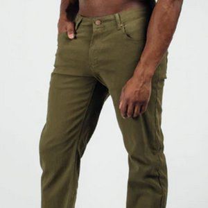 Barbell Apparel Athletic Fit Chino Pant - Olive Drab - Men's 34x34